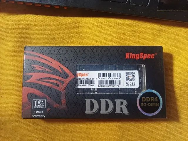 Memória RAM 16GB DDR4 2666 MHz Notebook Kingspec - Testada