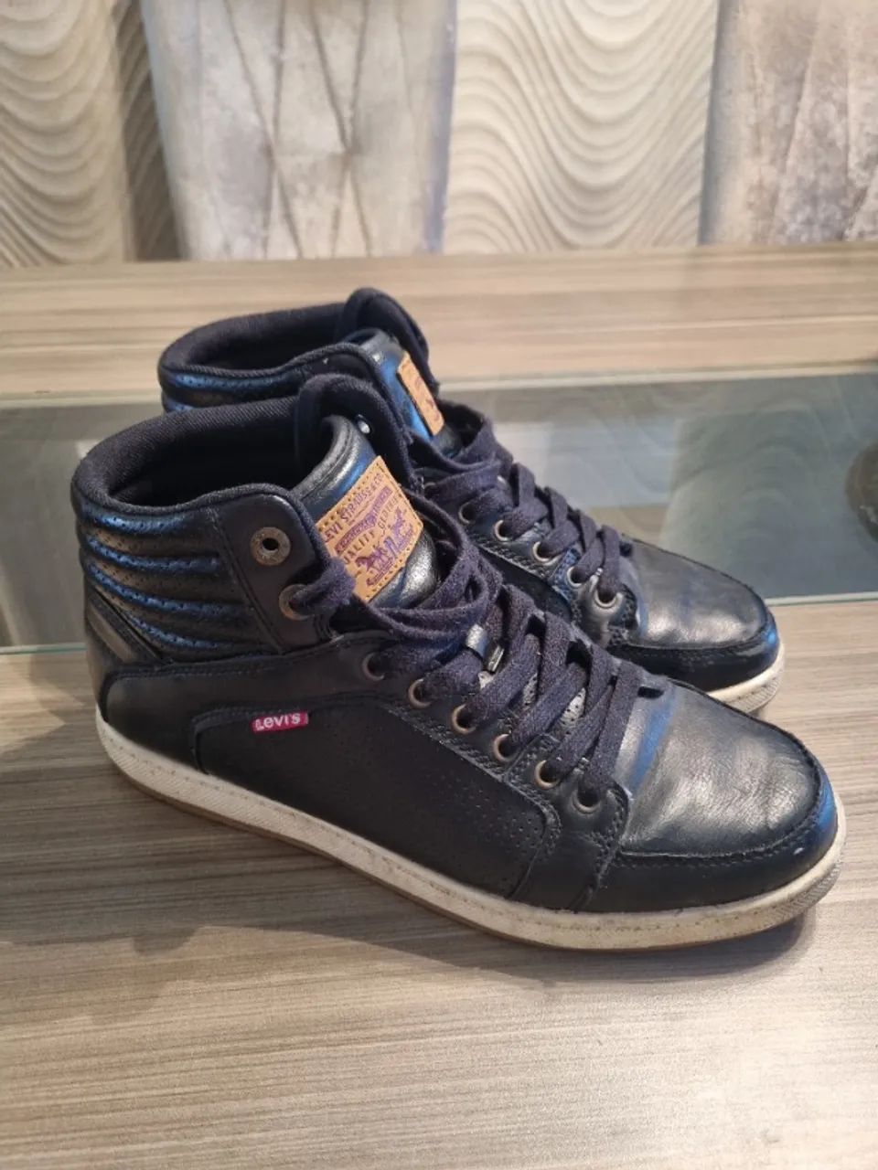 Botas Levi's masculinas - couro - tamanho 9 us / 40 br