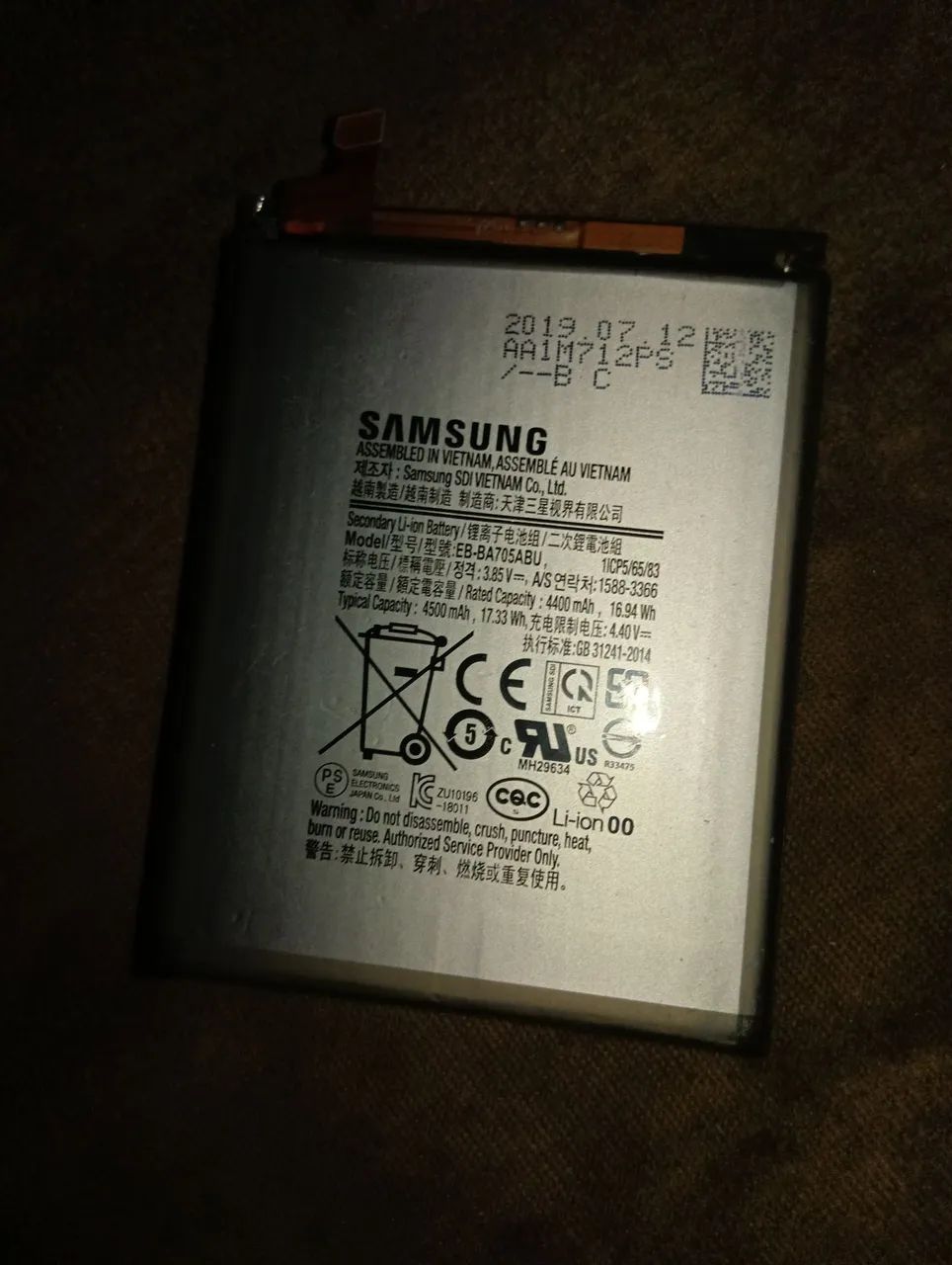 Bateria Samsung A70 A705 