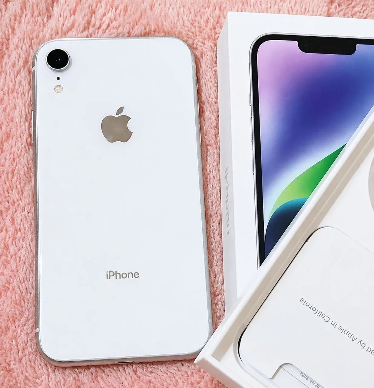 iPhone XR 128GB SIMフリー ホワイト バッテリー 白 iPhone XR 128GB