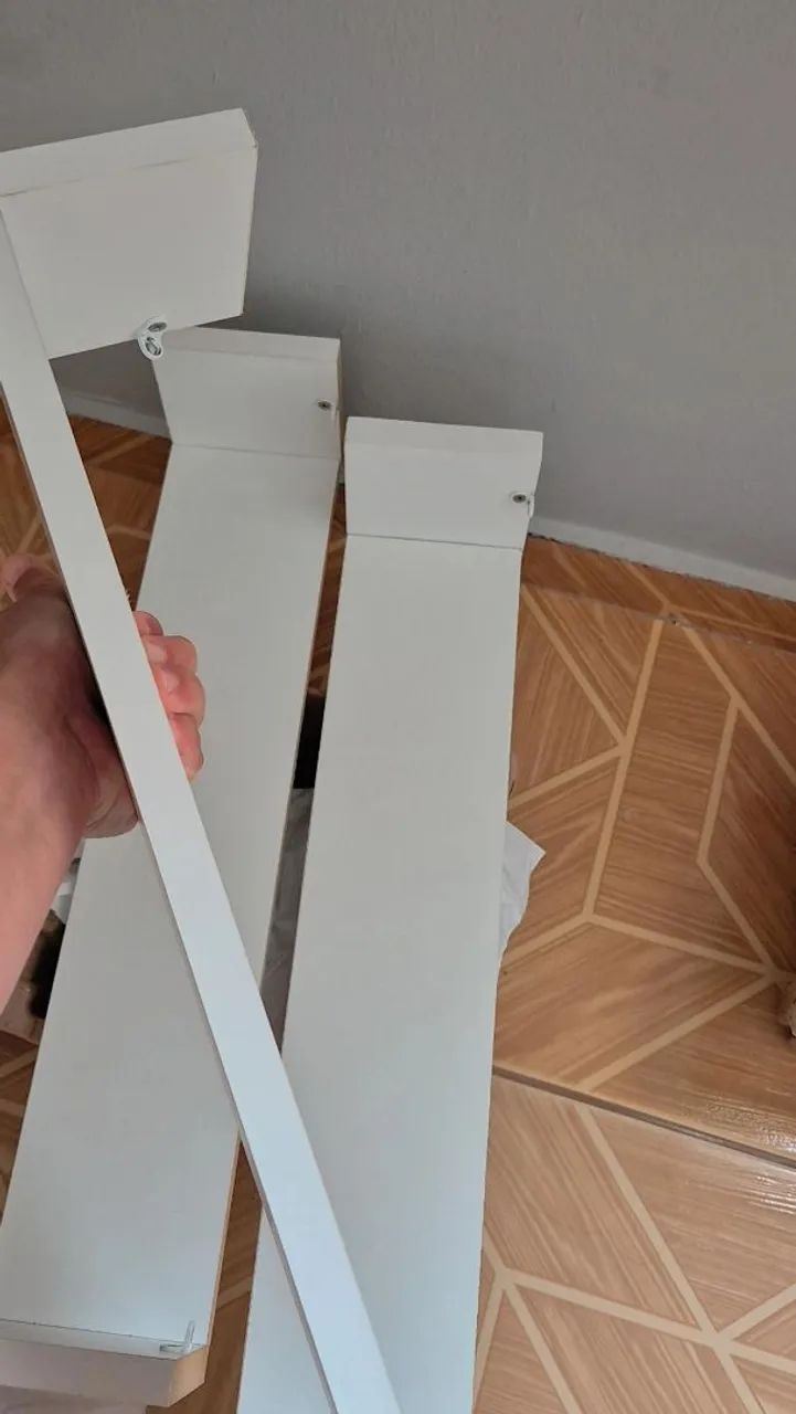 Duas Prateleiras 50x10 branco MDF 