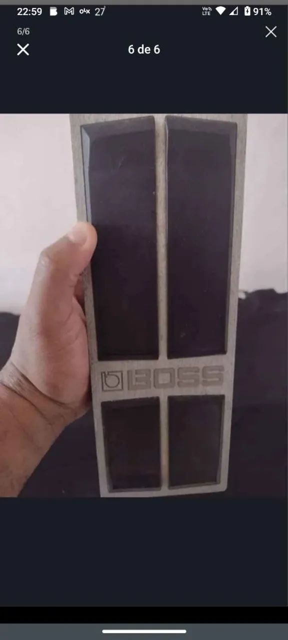 Pedal de volume e expressão Boss