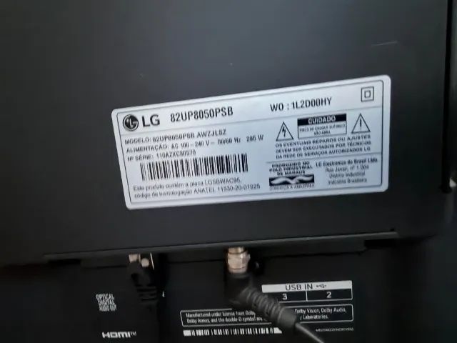 SMART TV LG 82" 4K UHD - MODELO 82UP8050PSB - Foto 3