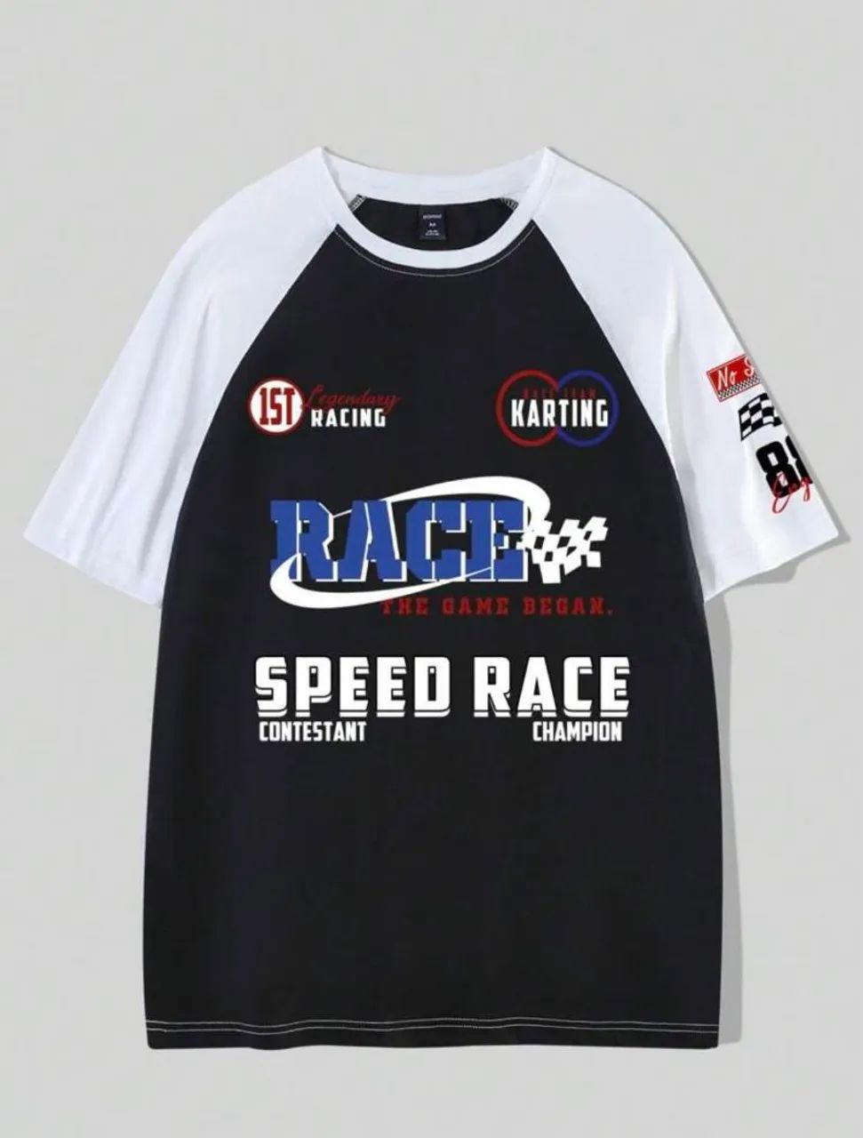 Camisa masculina preta speed run