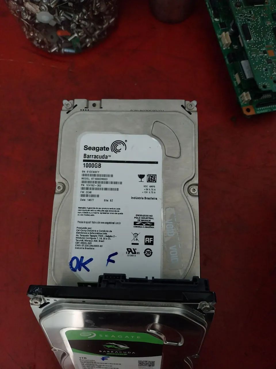HDs para computador ou DVR 1Tera todos testado com garantia