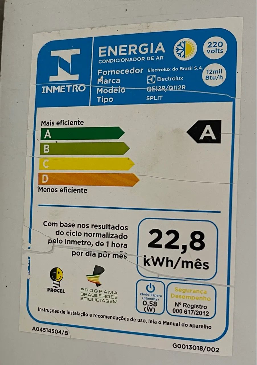 Ar condicionado split 12000