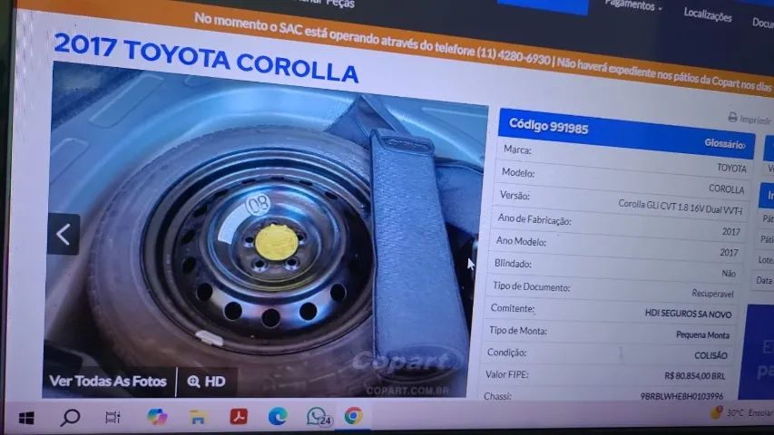 Toyota Corolla GLI 1.8 Flex 16V Aut. 2017 - Foto 10