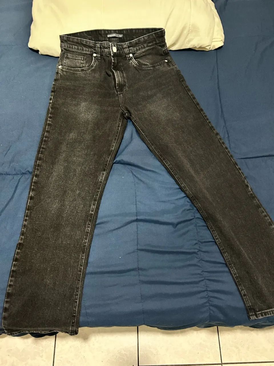 Calça Jeans Reta Tamanho 42 - Foto 3