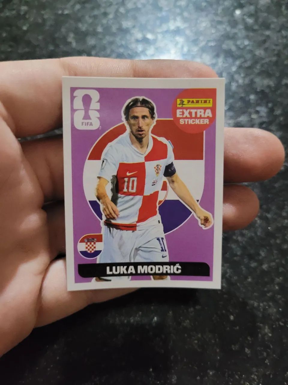 Figurinha Extra Legend Copa 2026 - LUKA MODRIC (Roxa/Lilas) ORIGINAL