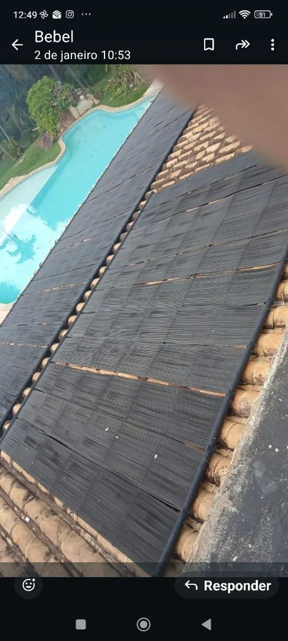 50 placas aquecimento pra piscina tamanho de cada placa 3x40