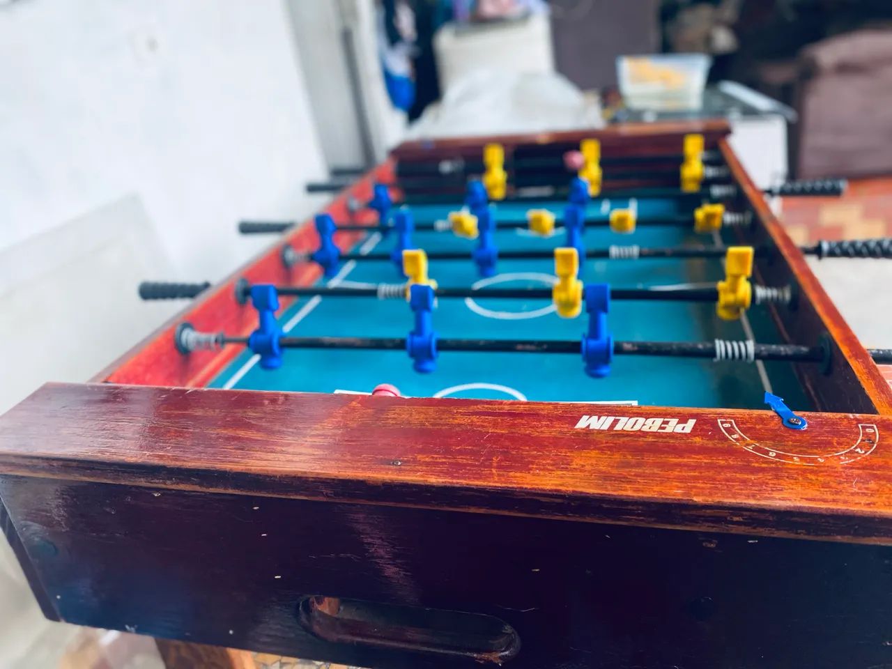 PRA SAIR HJ!! Mesa de Pebolim / Totó + 4 Bolinhas Inclusas - Foto 4