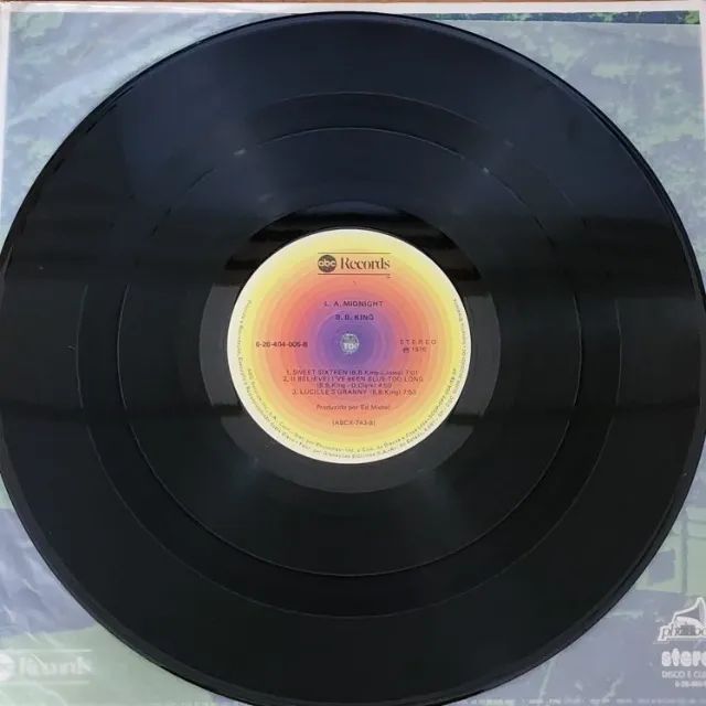 LP B.B. King - L.A. Midnight 1976 ABC Records - Foto 3