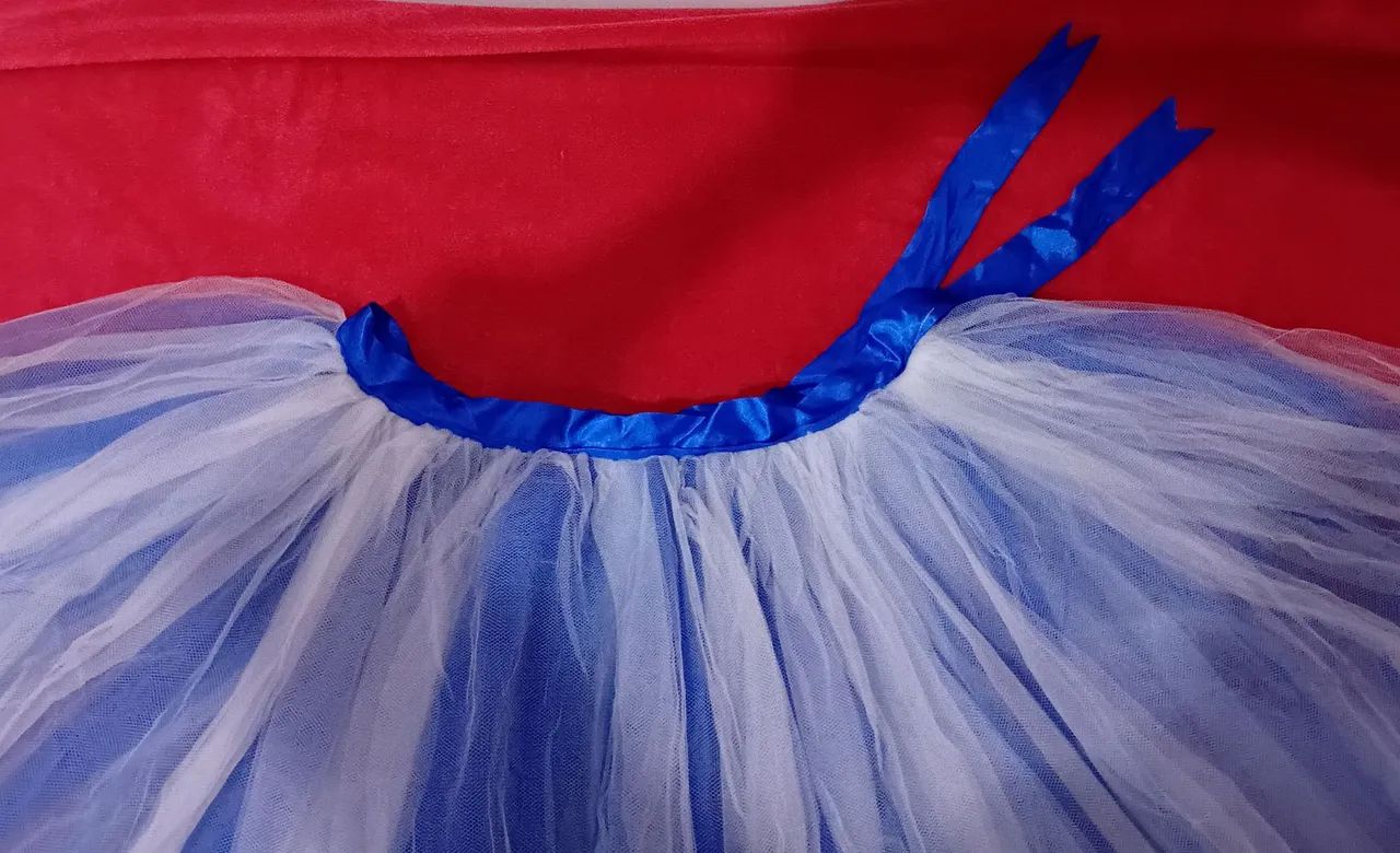 Saia de tule adulto com duas cores   - Foto 2