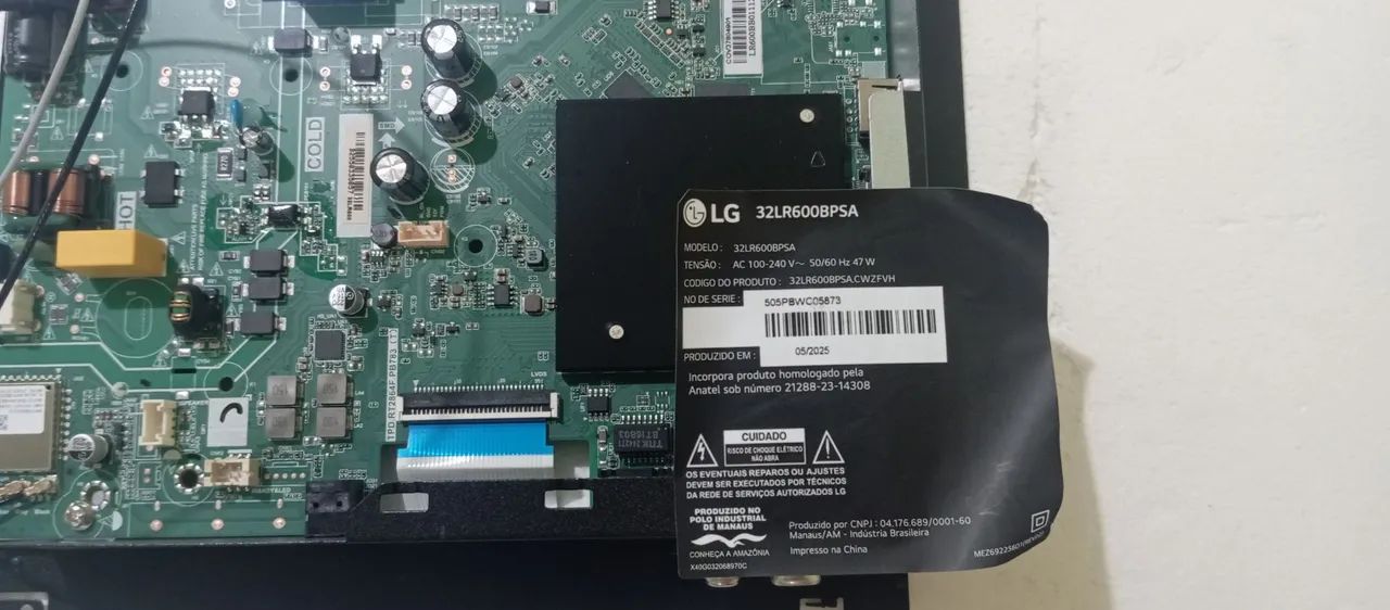 Vendo Placa Principal Smart Tv LG Mod.32LR600BPSA!!! - Foto 4