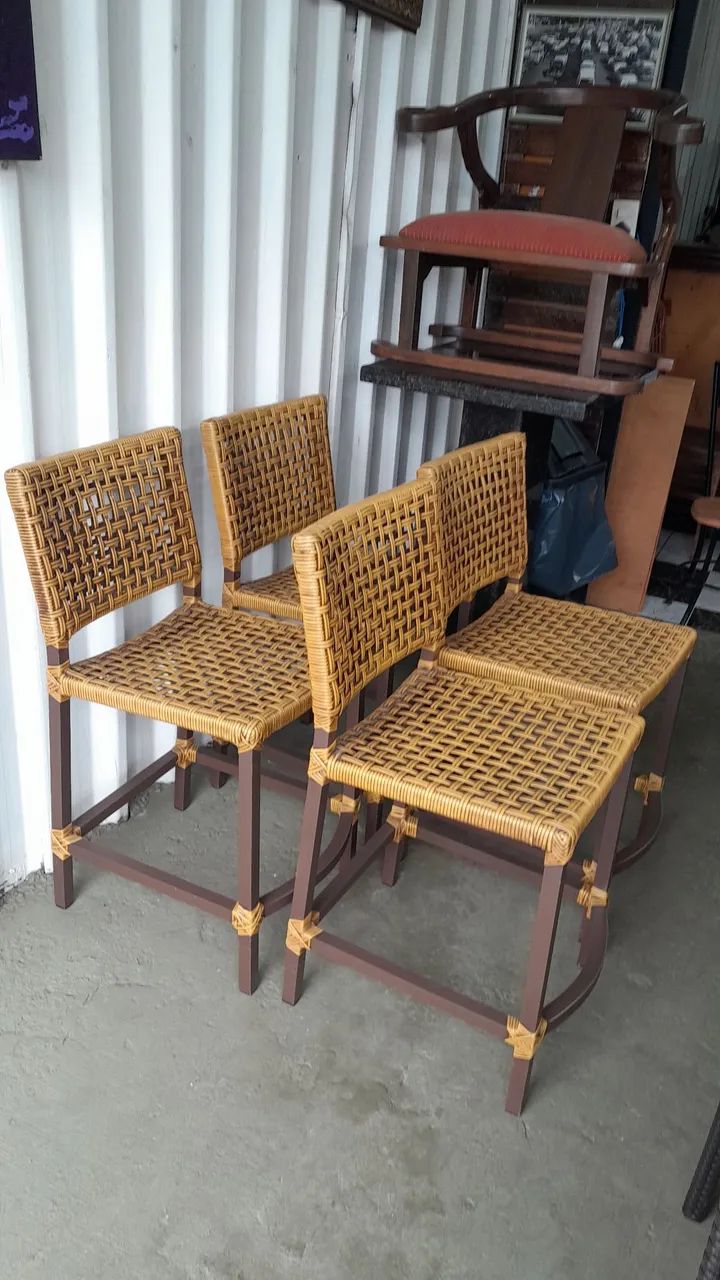 Banqueta Baixa Marca Villa Rattan R$200,00 CADA - Foto 5
