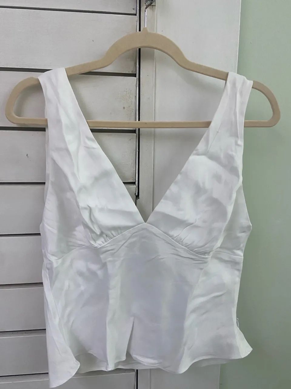 Blusa Farm decote em V tamanho P - Foto 4