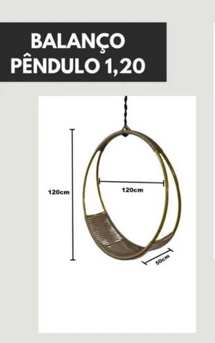 Balanço Pêndulo 1,20 corda - Foto 2