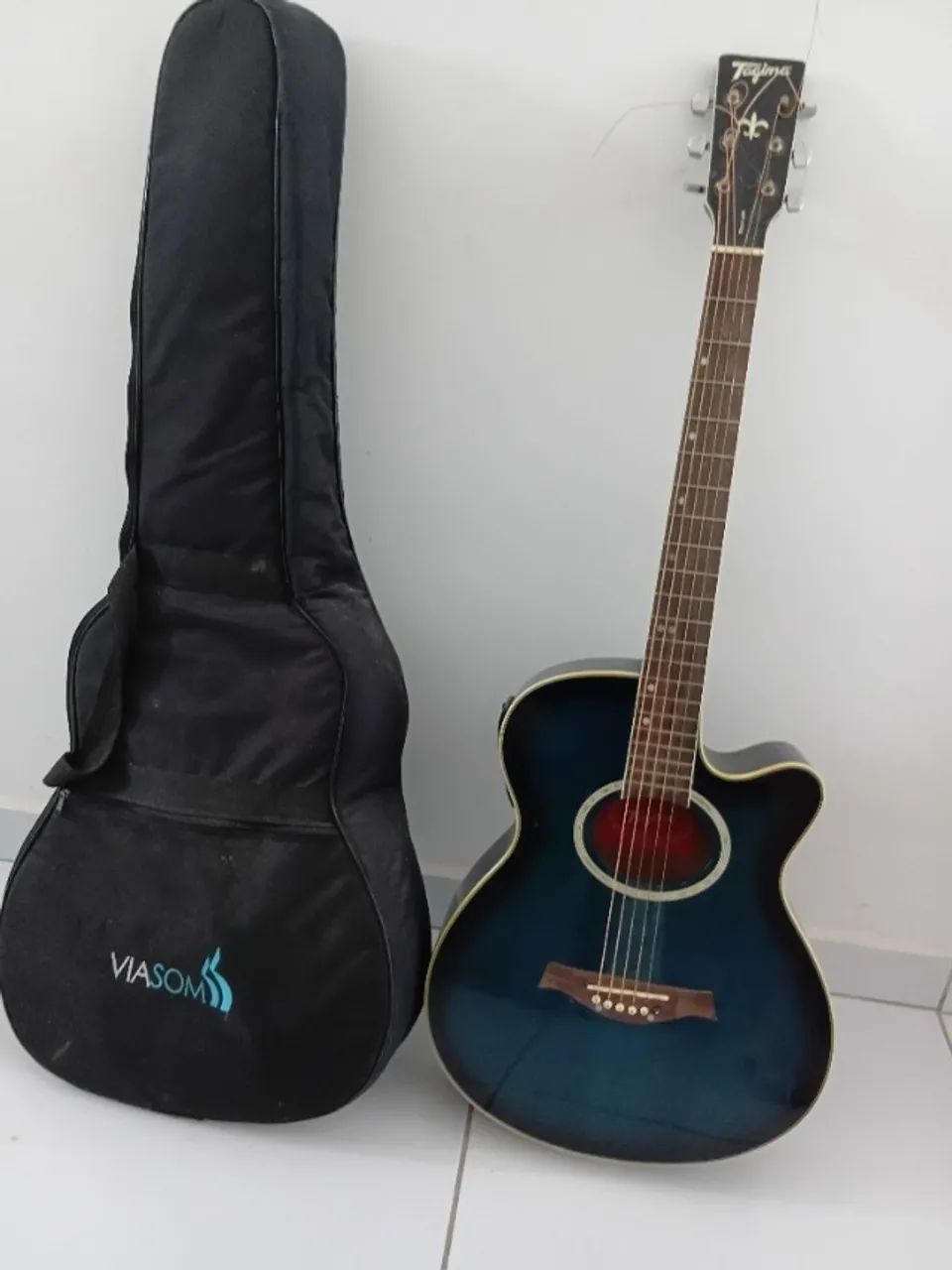 Vendo violão Tagima Dallas de aço com capa - Foto 3