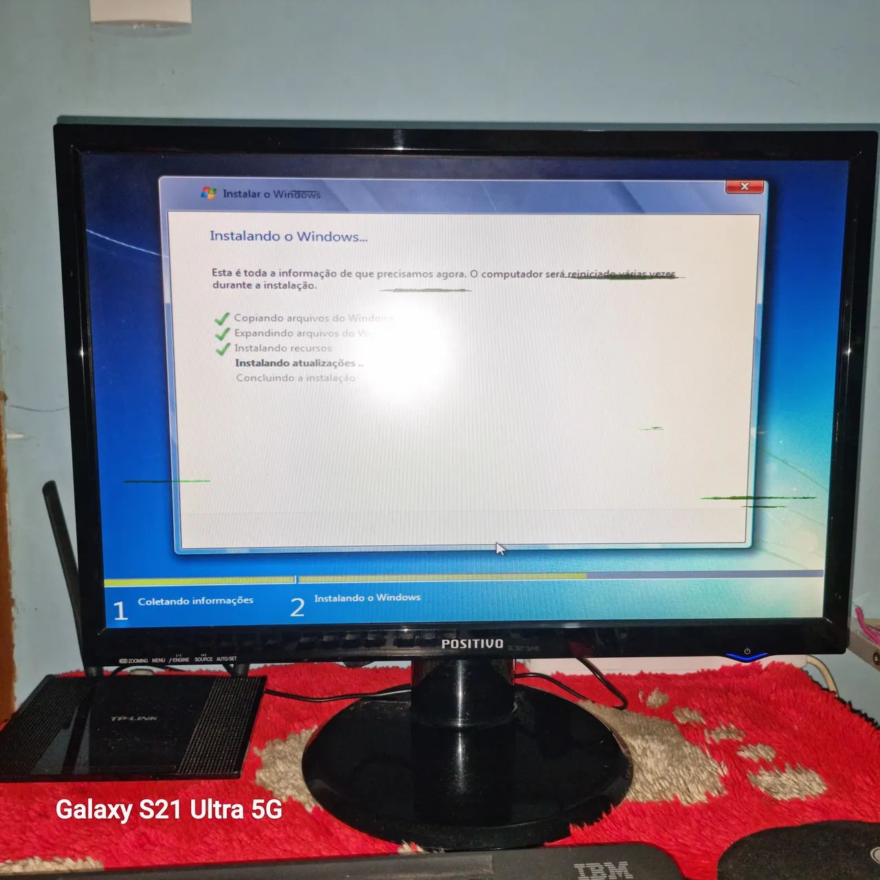 Monitor LG / Positivo 22 polegadas 75hz detalhe leia - Foto 2