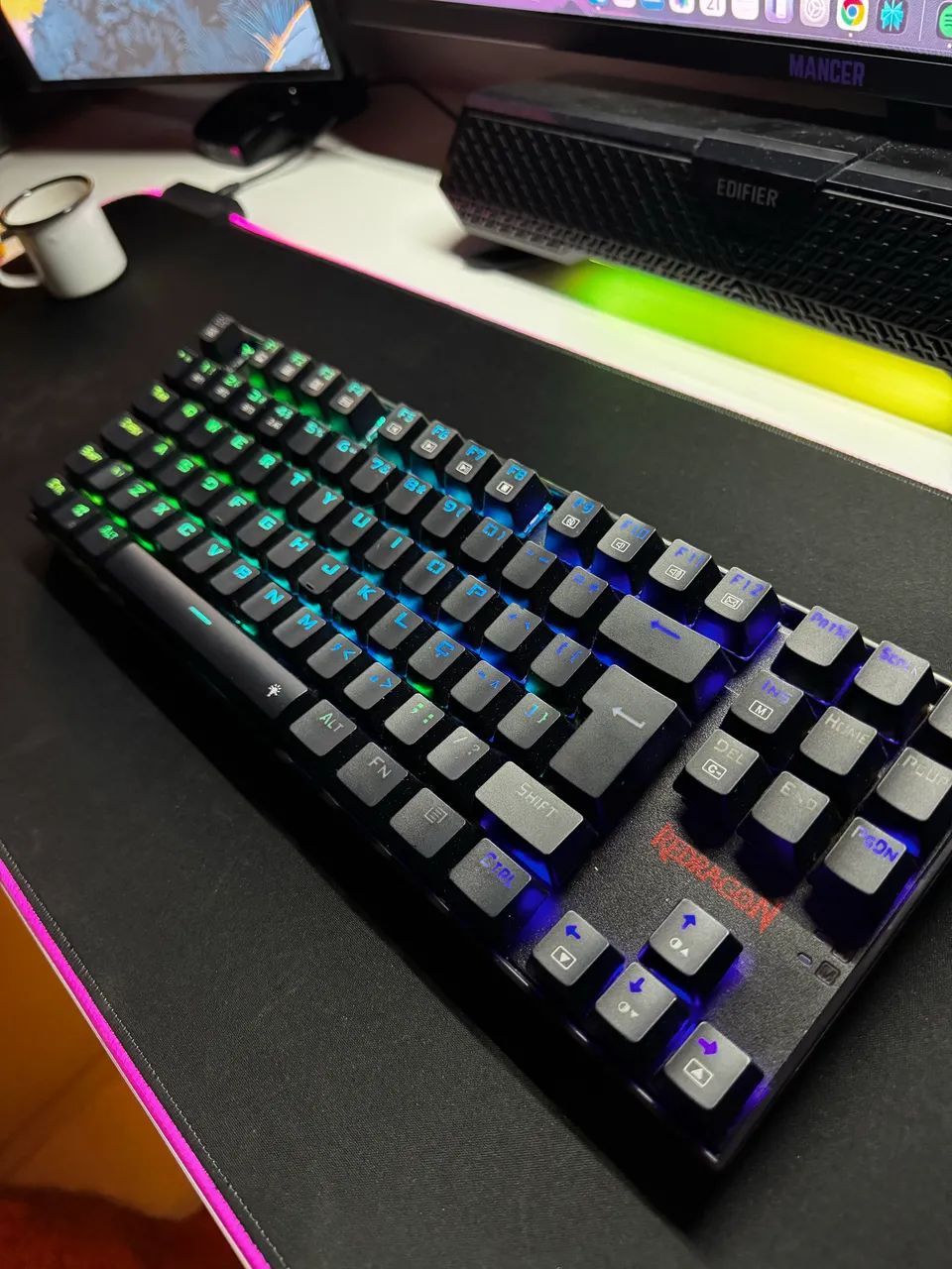 Vendo Teclado Redragon Kumara sem-fio - Foto 2