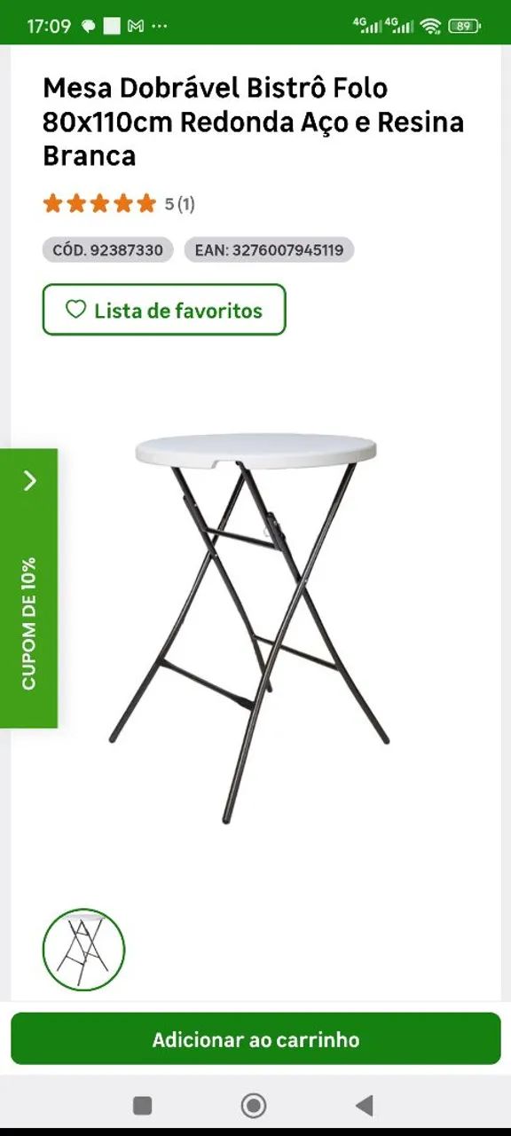 Mesa Dobrável Bistrô - Foto 2