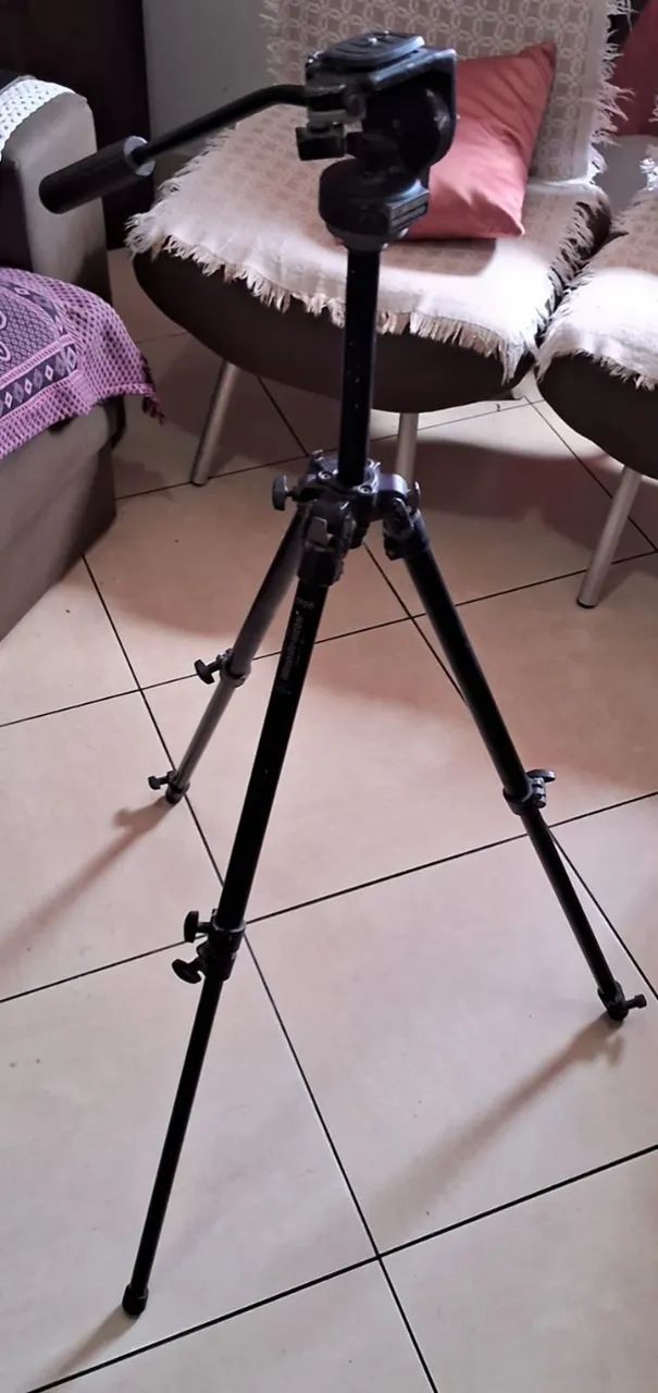 Tripé Profissional Manfrotto Modelo 190B - Foto 5