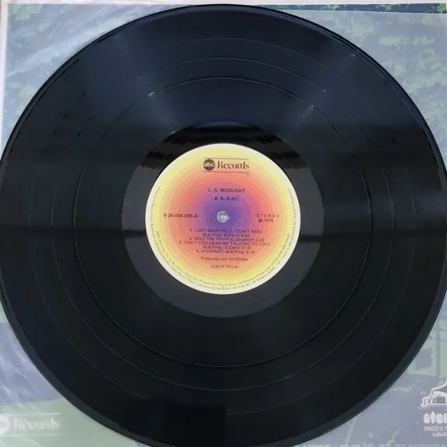 LP B.B. King - L.A. Midnight 1976 ABC Records - Foto 4