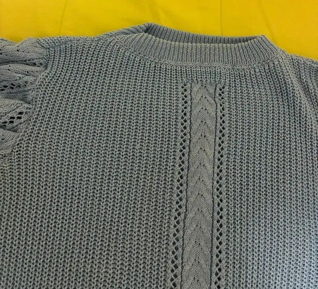Blusa frio trico céu P - Foto 4