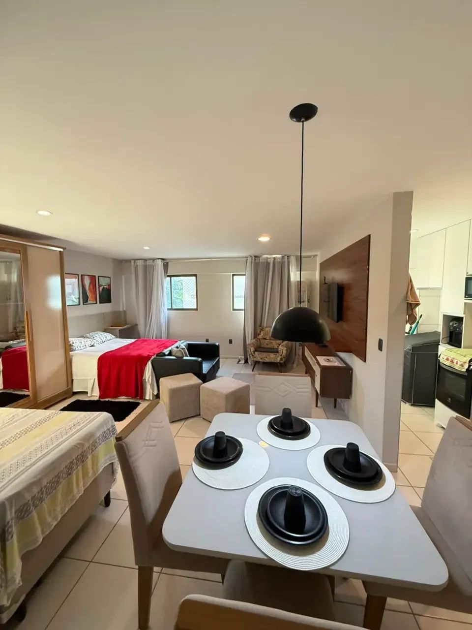 Vendo Apto Studio Mobiliado a 50 m da Praia - Foto 4