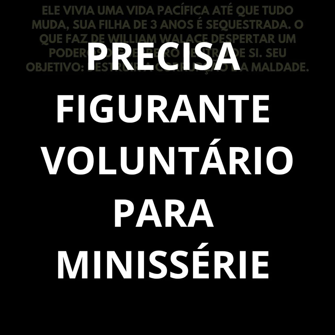 Figurantes Para Minissérie 