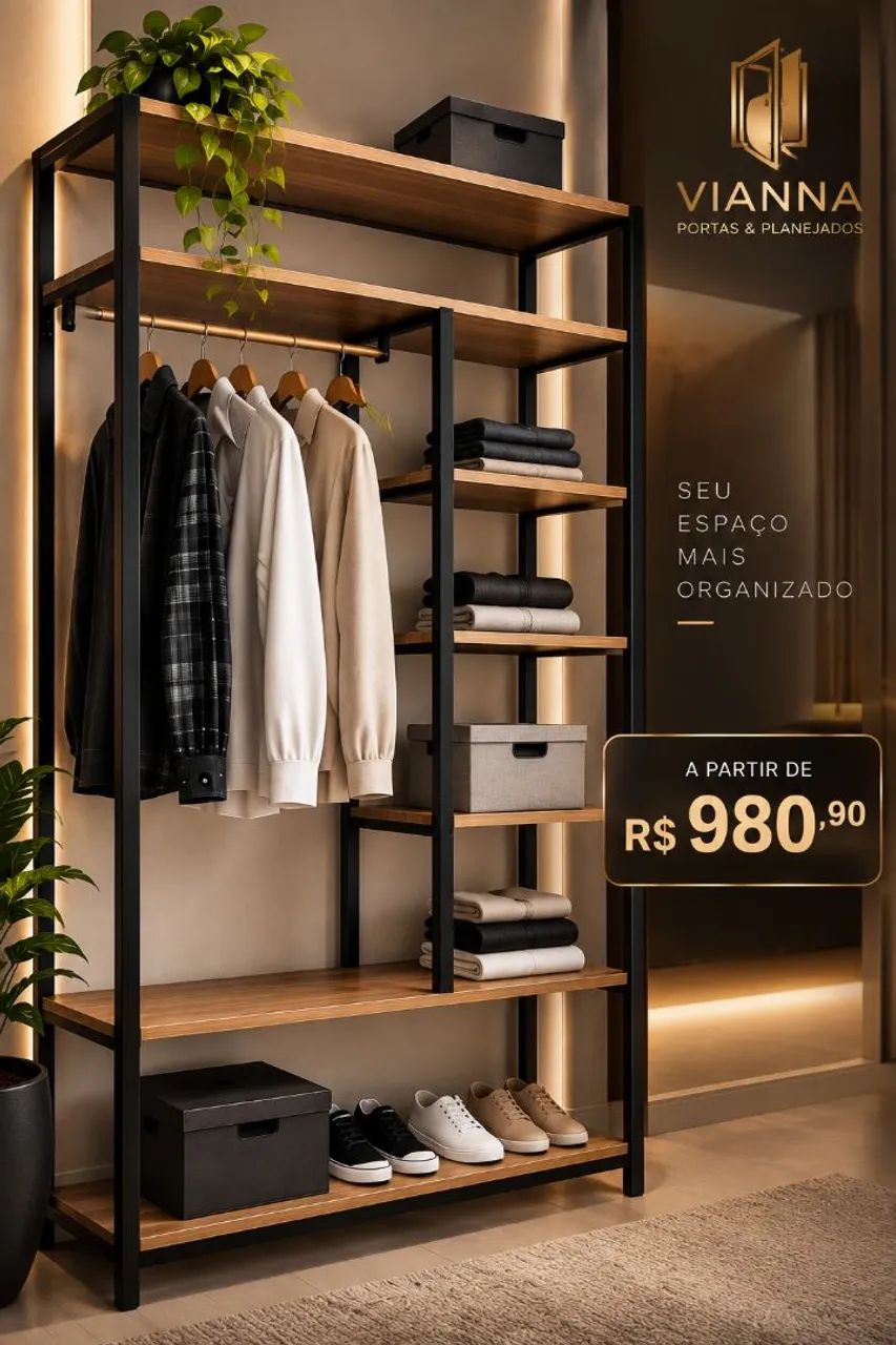 CLOSET INDUSTRIAL EM METALON
