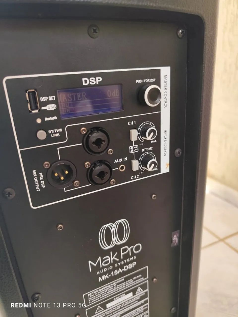 Caixa ativa mak pro mk-15A-dsp 15" c/ bluetooth MK-15A-DSP CAIXA ATIVA PROCESSADA - Foto 3