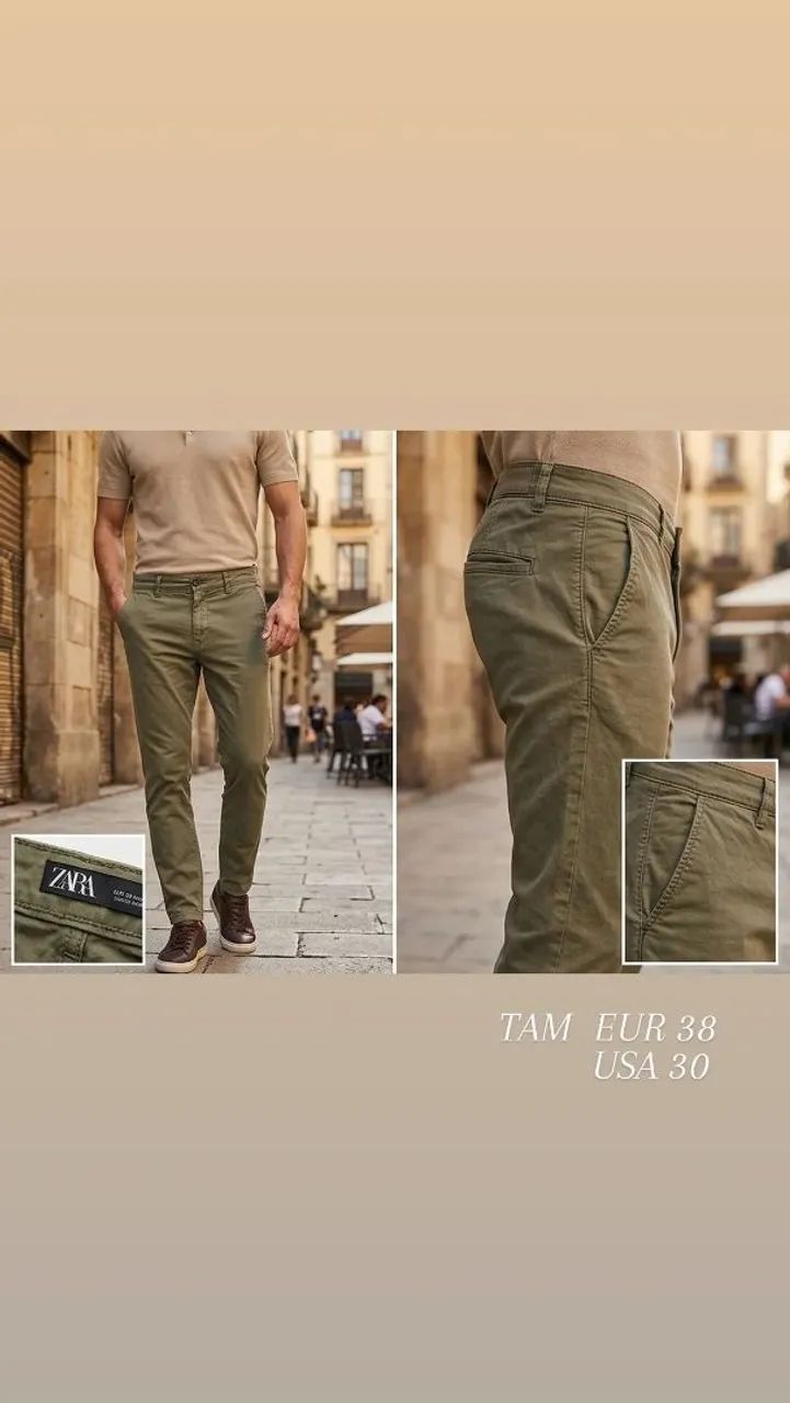 Calça masculina Zara 