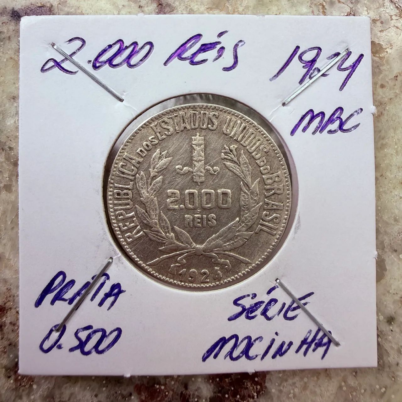 Moeda 2000 réis (prata)