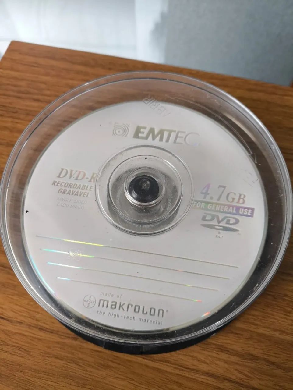 Lote com 18 dvd-r virgem gravável EMTEC, ELGIN, BULK)