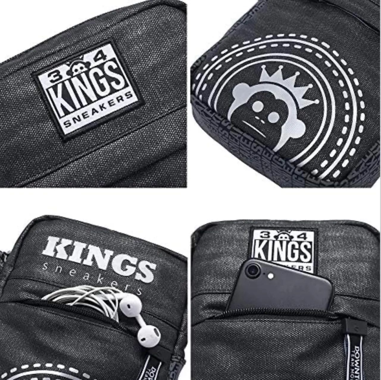 Shoulder Bag Bolsa Transvesal Kings Sneakers - Foto 2