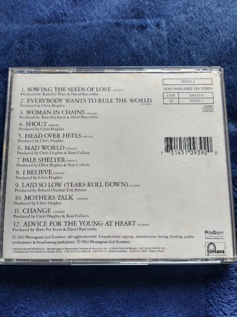 CD Tears For Fears  - Foto 2