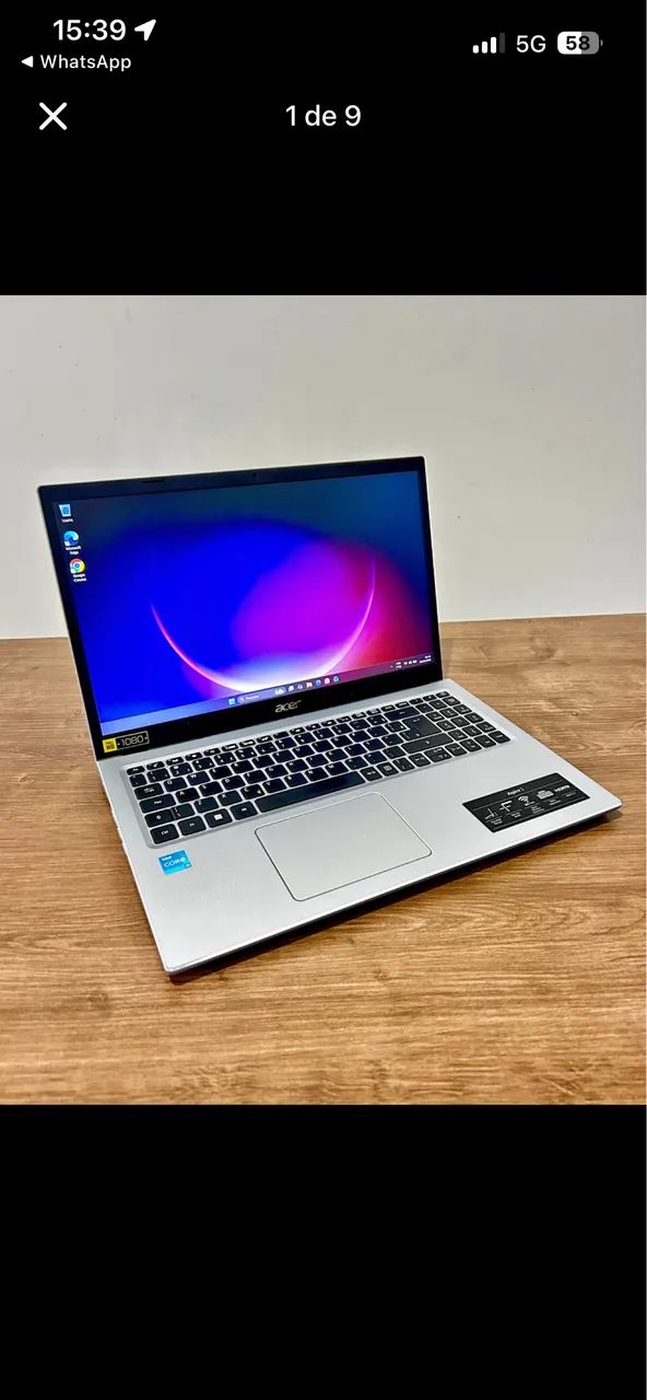NOTEBOOK ACER, aceito celular em troca. - Foto 5