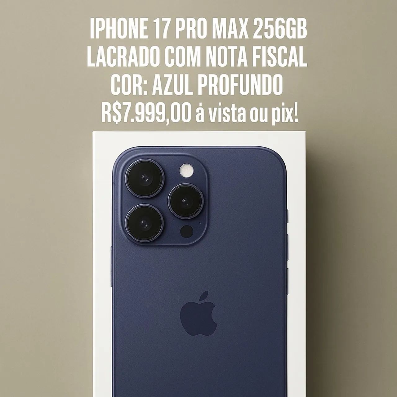 iPhone 17 pro Max 256gb (lacrado)