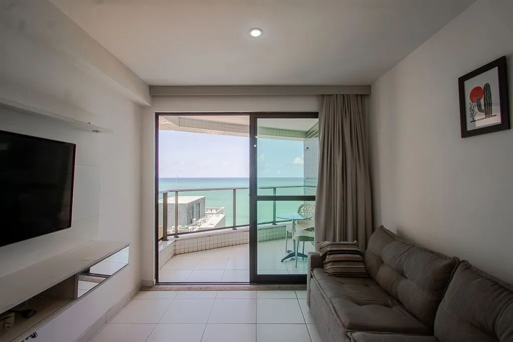 Apartamento para locação no Edifício Parque Atlântico, em Boa Viagem  44m², vista para o m - Foto 5