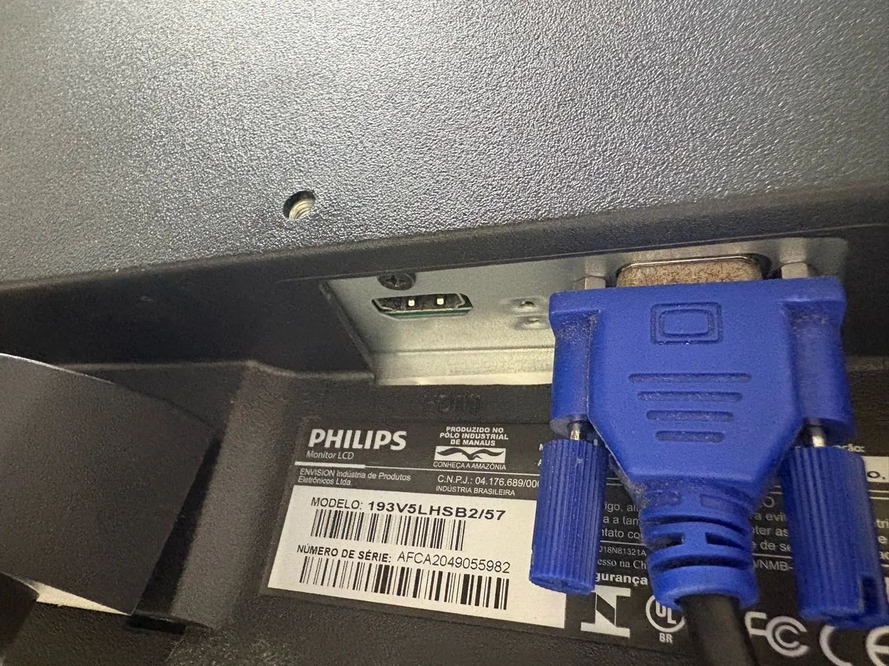 MINITOR PHILIPS 18,5 POLEGADAS - HDMI E VGA - Foto 2