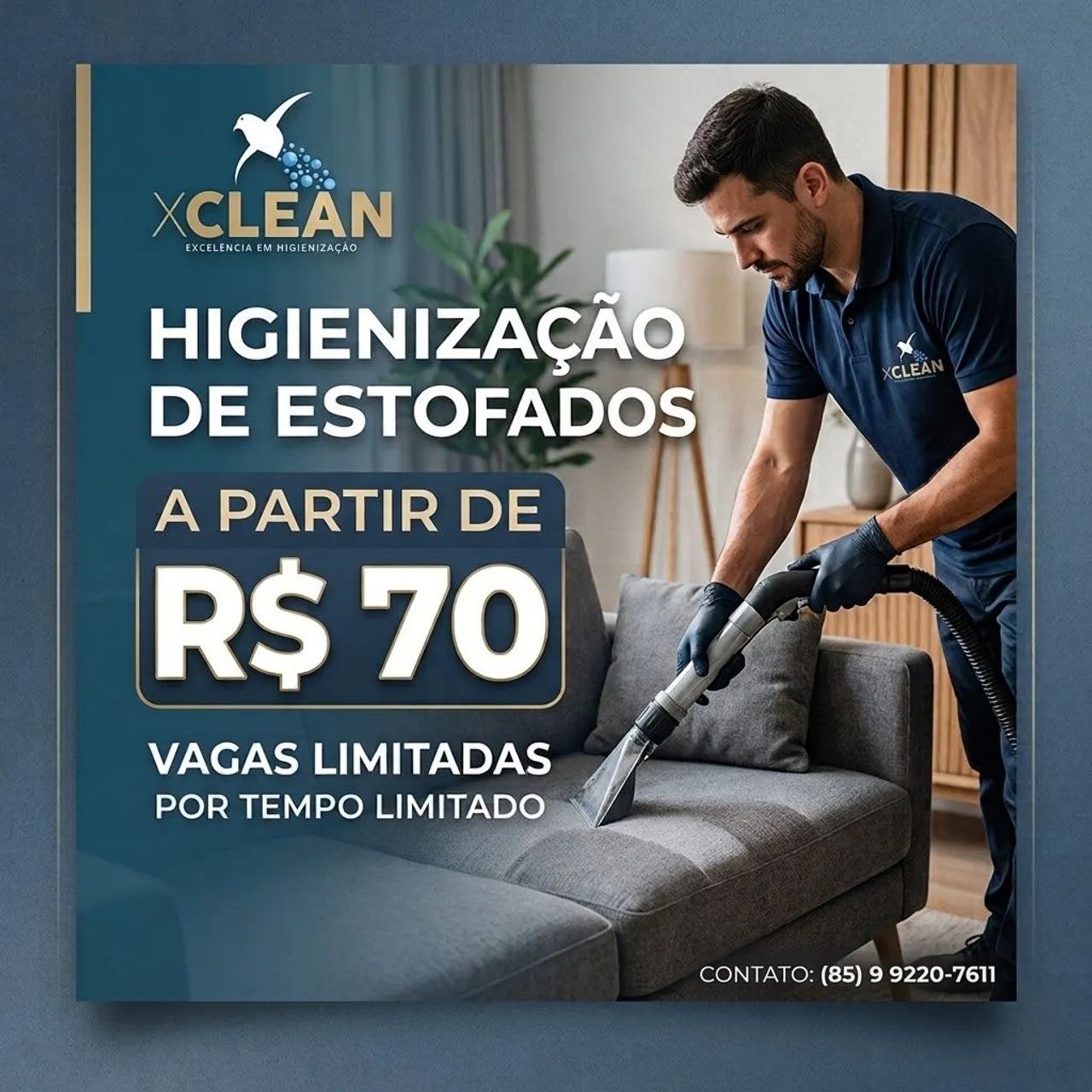 Higienização e limpeza de estofados 
