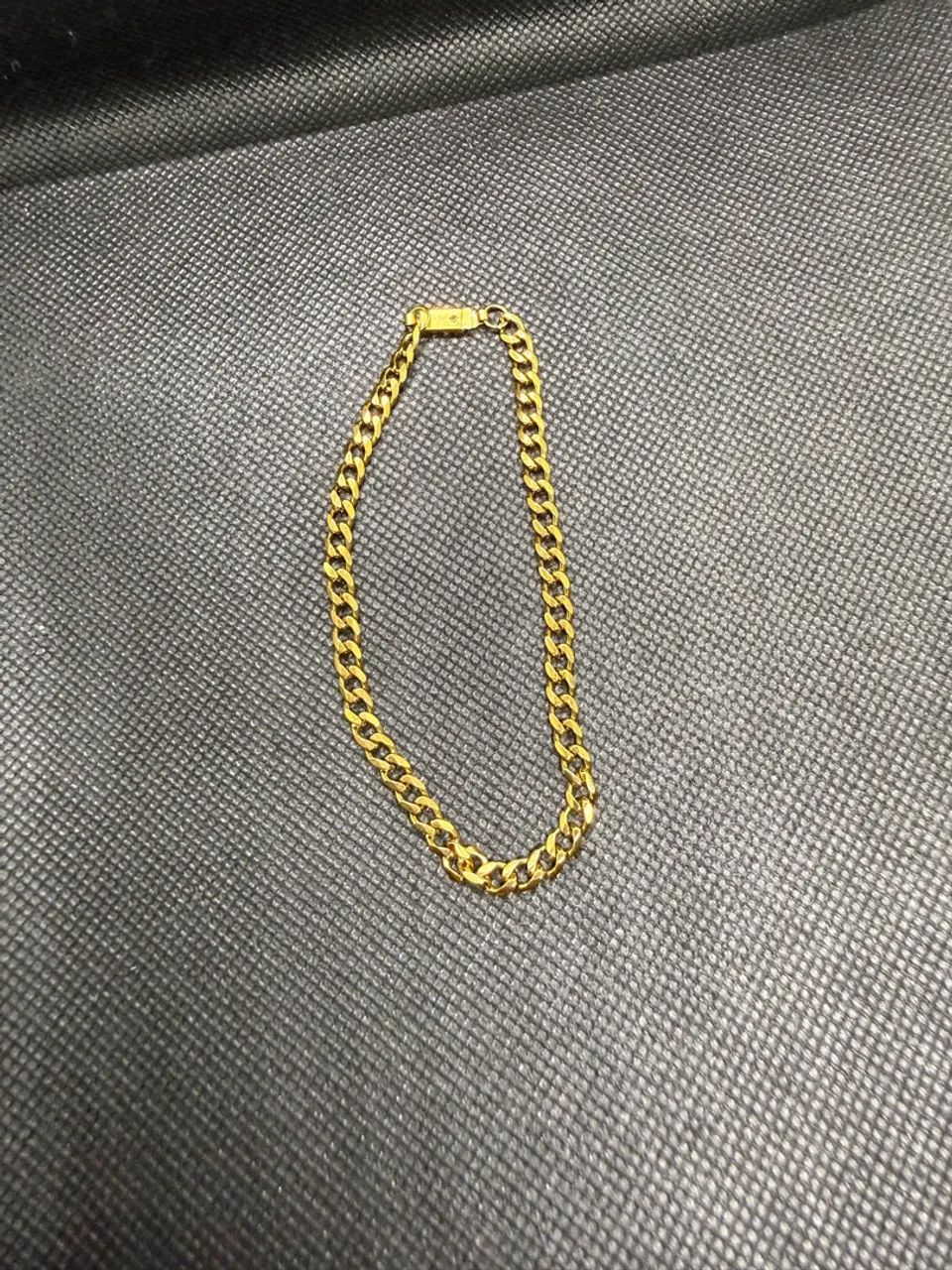 Corrente e pulseira Banhadas a Ouro 18k - Foto 3