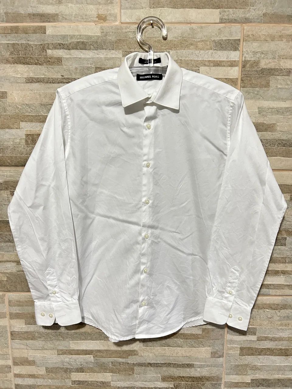 Camisa social branca Michael Kors 16