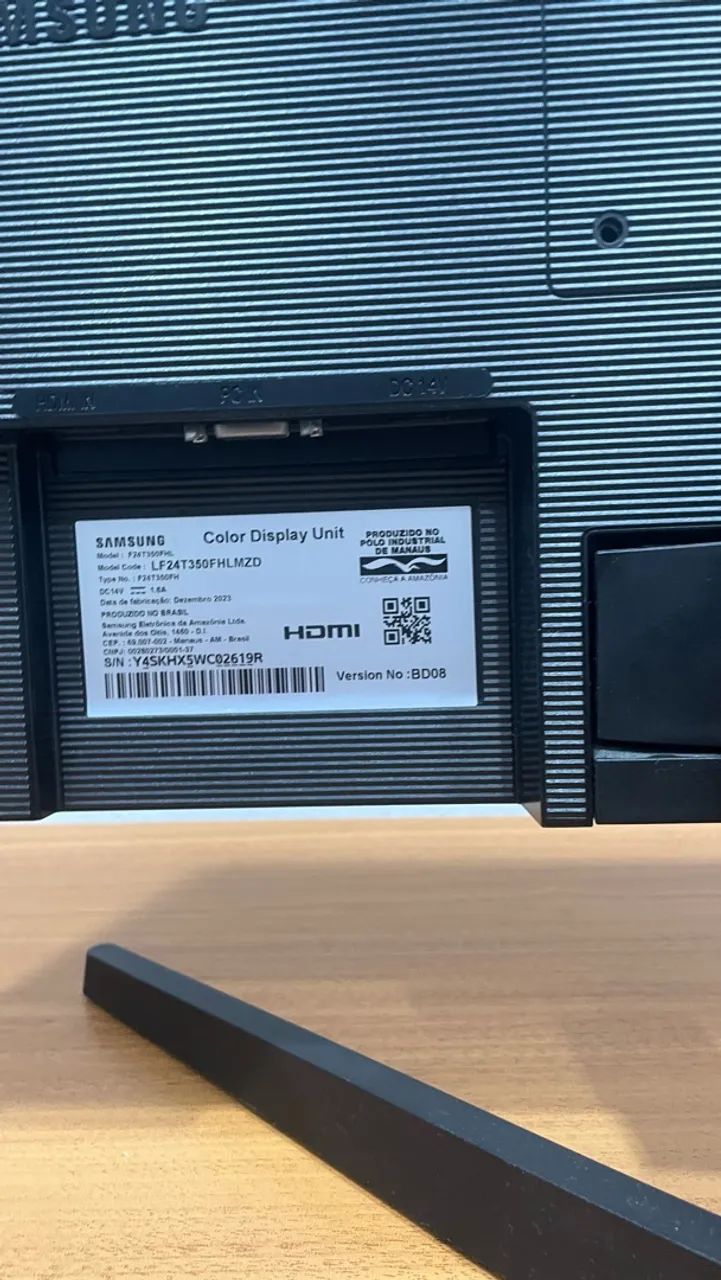 monitor Samsung 24 polegadas , 75hz , painel IPS, full HD, 5ms - Foto 3
