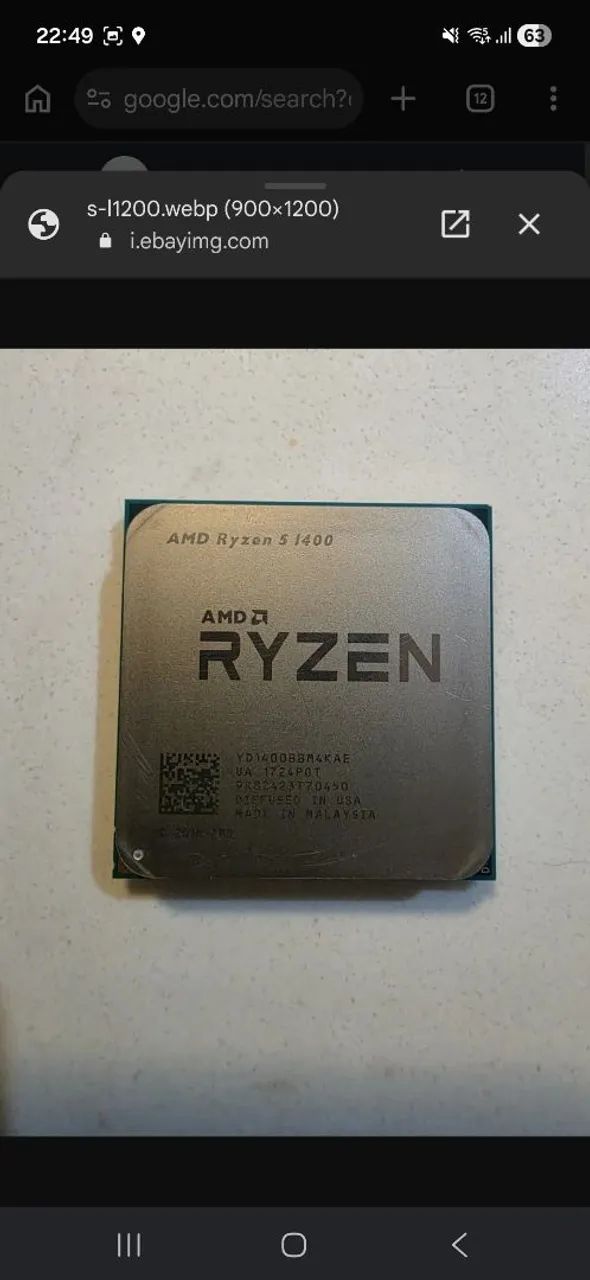 Processador Ryzen 5 1400