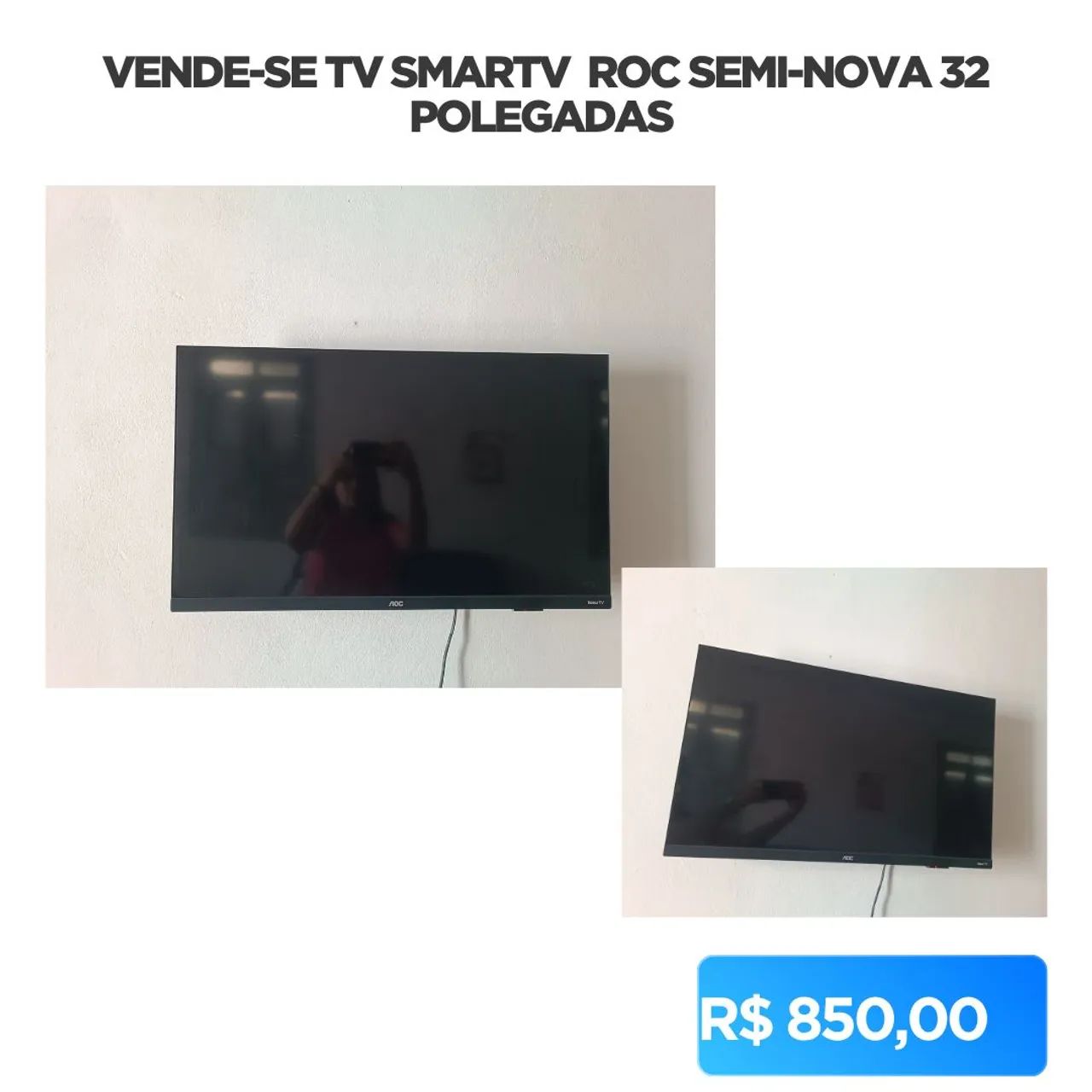 VENDE-SE SMARTV 32 POLEGADAS SEMI NOVA 