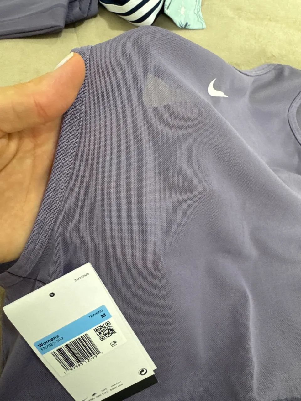 Top cropped tule lilás Nike pro  - Foto 2