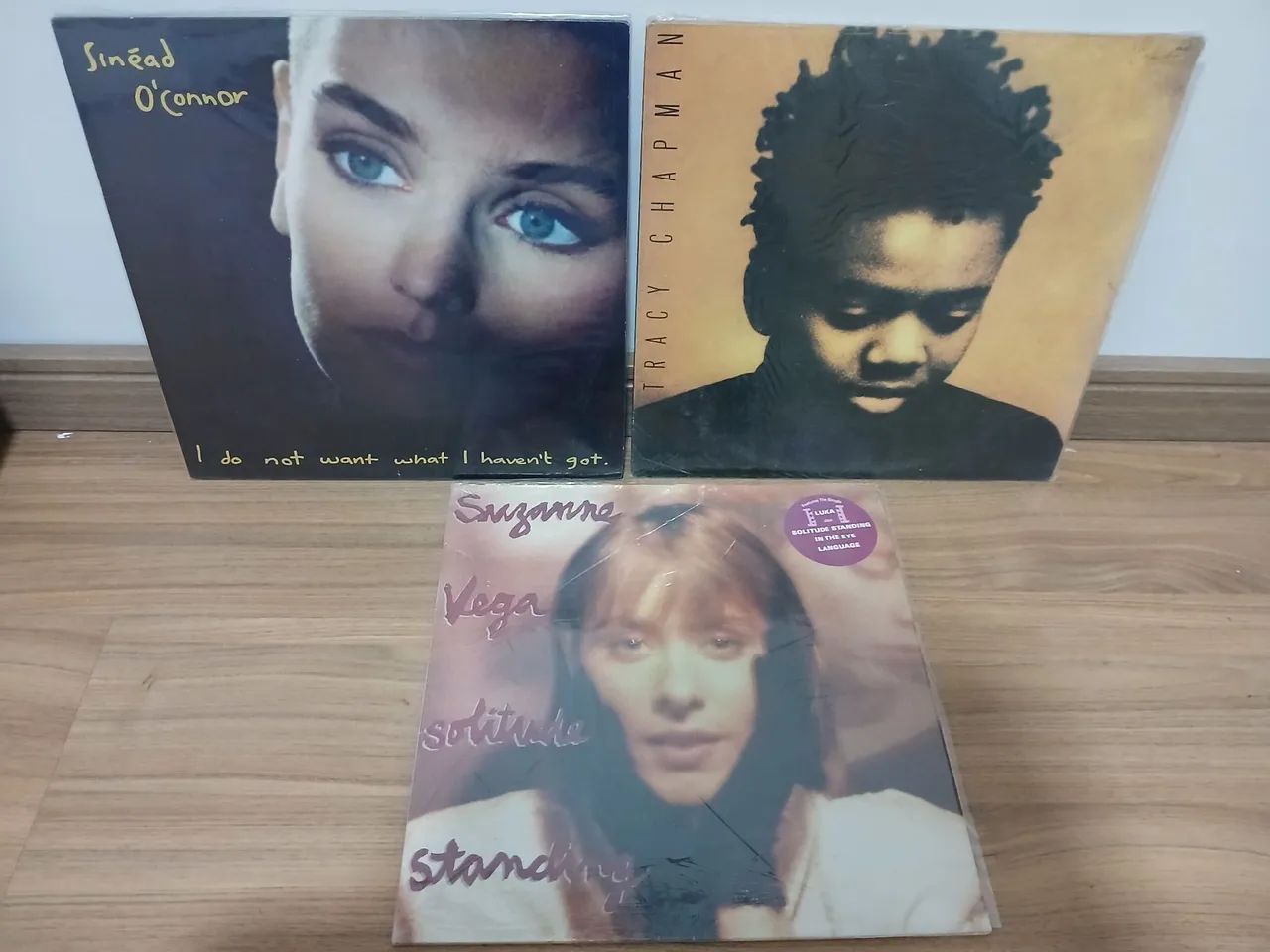 Disco vinil Sinead O Connor Tracy Chapman e Suzanne Vega