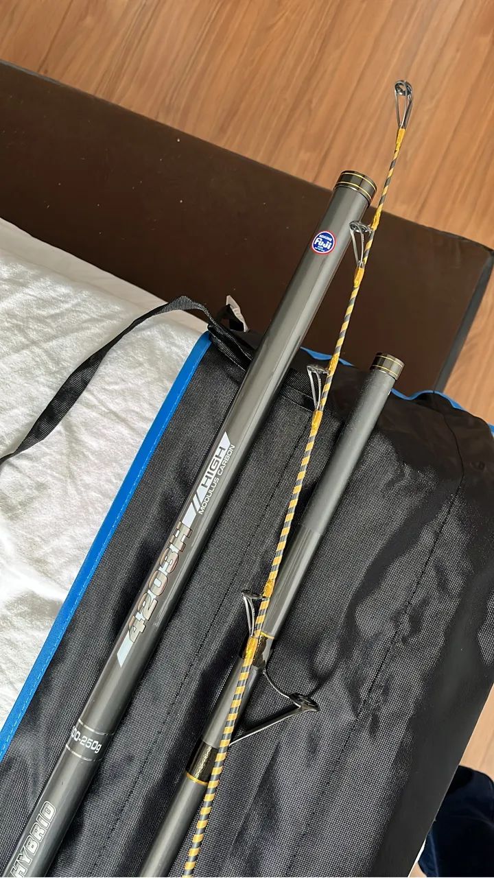 Vara de pesca Okuma Flite Surf híbrida 4.20m, TODA FUJI - Foto 3